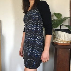 Patterned sweater dress, Small
